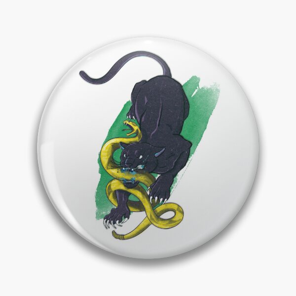 Item preview, Black Panther bitting a Rattlesnake designed and sold by GGCoolDesign.