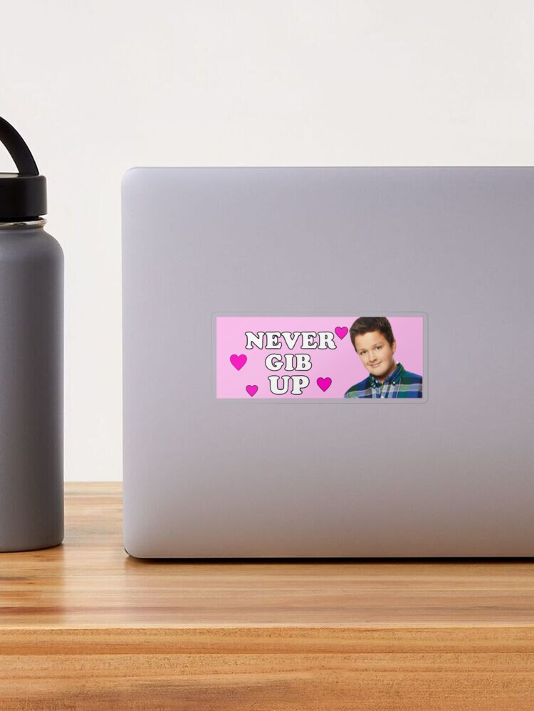 Never gib up bumper car  Sticker