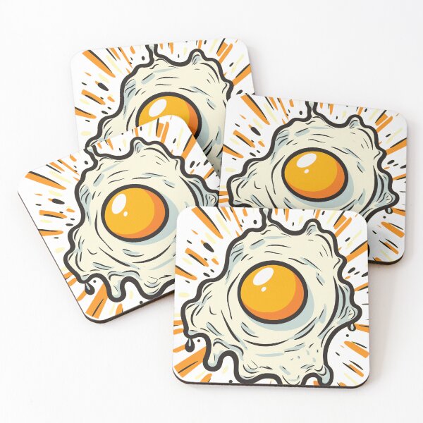 Item preview, Yolk-y Laughs: Adorable Fried Egg - A Breakfast Cartoon Delight designed and sold by griffinequals0c.
