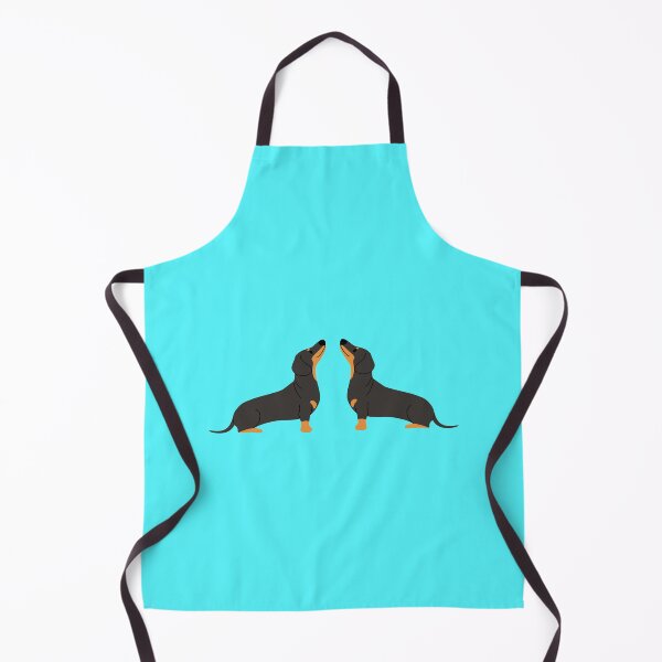 Item preview, Dachshund Mirror Image Cute Sausage Dog Sitting Digital Art Black Design designed and sold by GSDDESIGNMERCH.