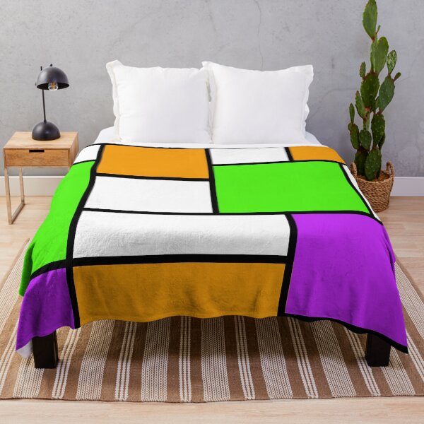 Item preview, Composición de arte con verde, naranja y morado. designed and sold by Viseyeon.