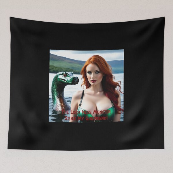 Item preview, Loch Ness Monster Stole My Girlfriend! designed and sold by FatCatStudios.
