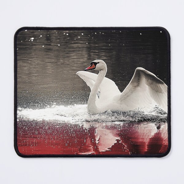 Item preview, A white swan with accents of red designed and sold by ANNblick.