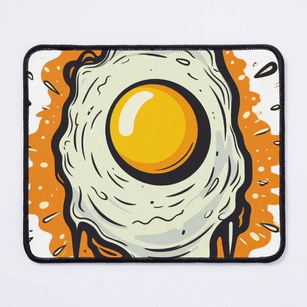 Item preview, Yolk-y Laughs: Adorable Fried Egg - A Breakfast Cartoon Delight designed and sold by griffinequals0c.