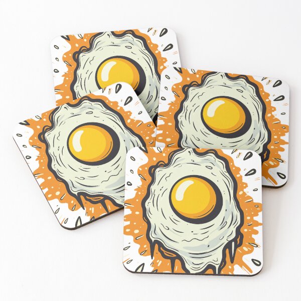 Item preview, Yolk-y Laughs: Adorable Fried Egg - A Breakfast Cartoon Delight designed and sold by griffinequals0c.