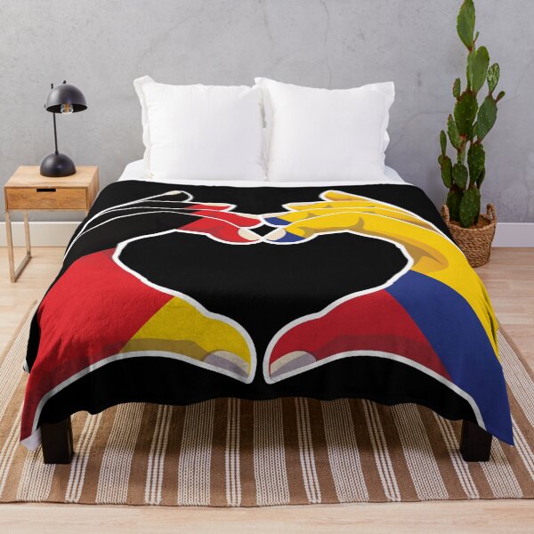 Item preview, Colombia Colombian Germany German Love Heart Peace designed and sold by FlagX.