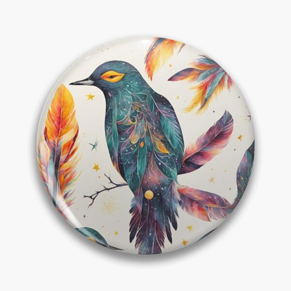 Item preview, Golden Shards: Luminous Bird with Solar Wings designed and sold by Aurorartsprint.