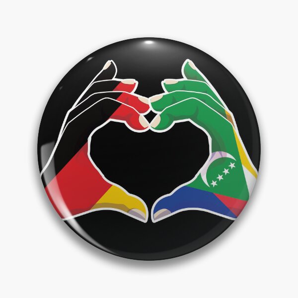 Item preview, Comoros Comorian Germany German Love Heart Peace designed and sold by FlagX.