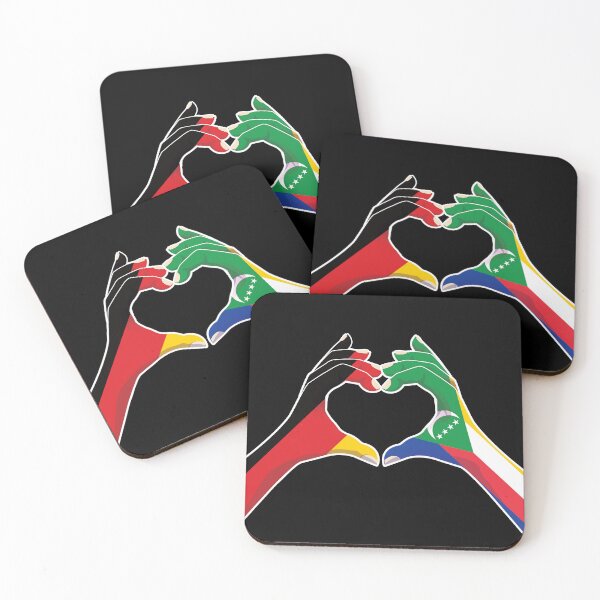 Item preview, Comoros Comorian Germany German Love Heart Peace designed and sold by FlagX.