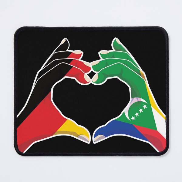 Item preview, Comoros Comorian Germany German Love Heart Peace designed and sold by FlagX.