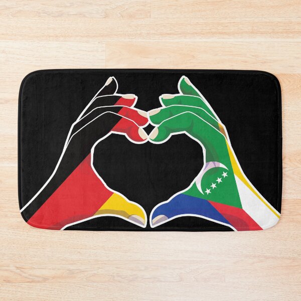 Item preview, Comoros Comorian Germany German Love Heart Peace designed and sold by FlagX.