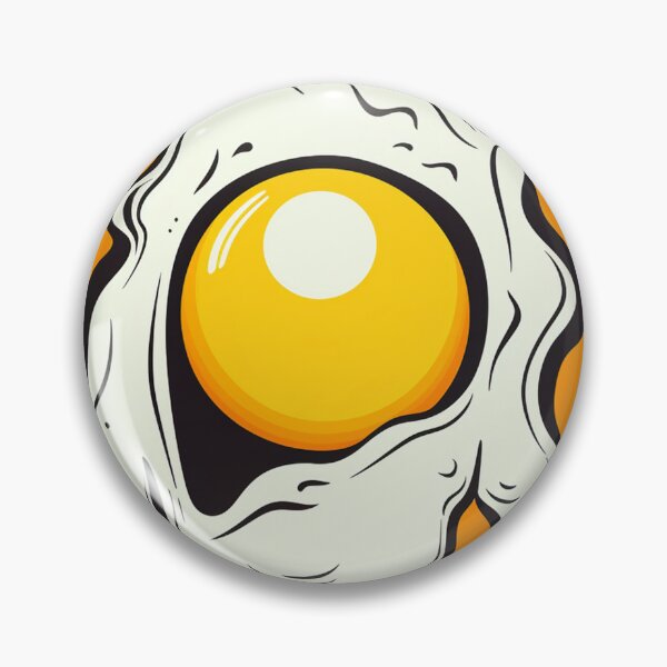 Item preview, Yolk-y Laughs: Adorable Fried Egg - A Breakfast Cartoon Delight designed and sold by griffinequals0c.