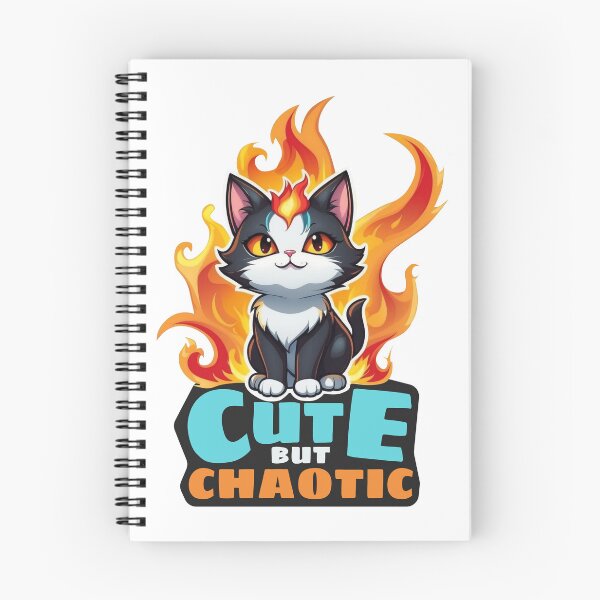 Item preview, Cute but Chaotic Cat designed and sold by Visual Stimulus.