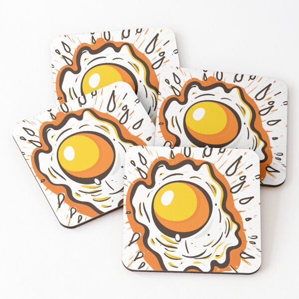 Item preview, Yolk-y Laughs: Adorable Fried Egg - A Breakfast Cartoon Delight designed and sold by griffinequals0c.