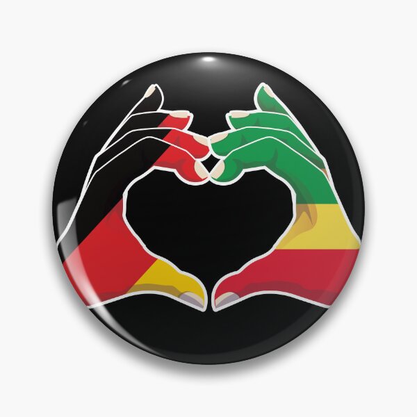 Item preview, Congo Congolese Germany German Love Heart Peace designed and sold by FlagX.