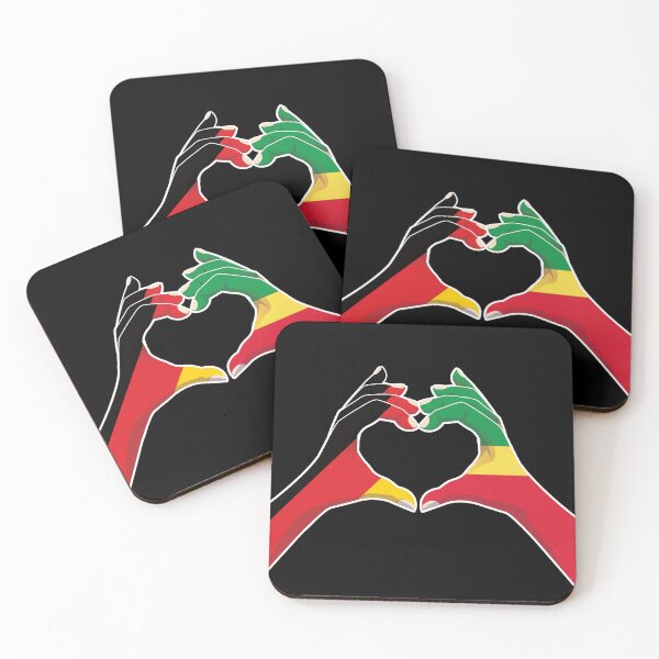 Item preview, Congo Congolese Germany German Love Heart Peace designed and sold by FlagX.