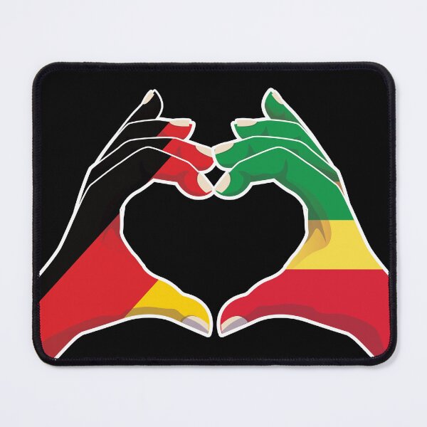 Item preview, Congo Congolese Germany German Love Heart Peace designed and sold by FlagX.