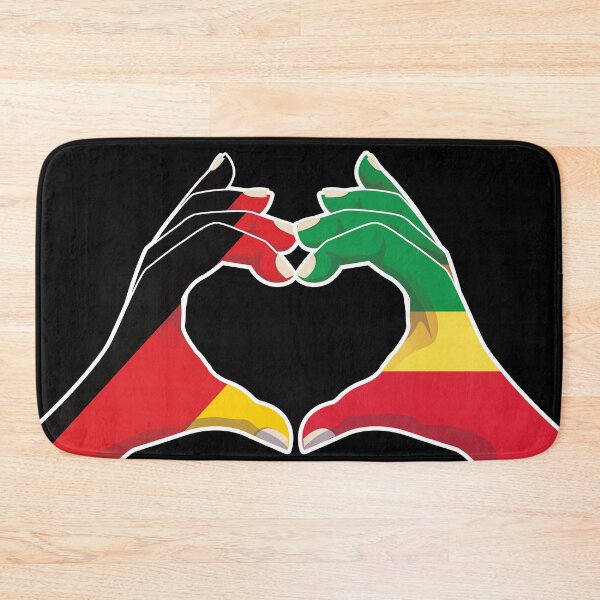 Item preview, Congo Congolese Germany German Love Heart Peace designed and sold by FlagX.