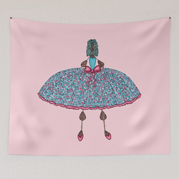 Item preview, Blue Tutu With Heart Embellishment's designed and sold by Rohvanah The Drawn Doll.