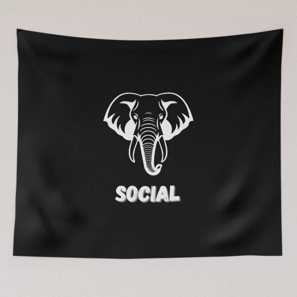 Item preview, Social Elephant designed and sold by Yzakreativ.
