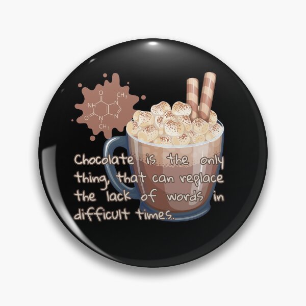 Aperçu de l'œuvre Le chocolat est la seule chose qui peut remplacer le manque de mots dans les moments difficiles. créée et vendue par UnCoverDesign.
