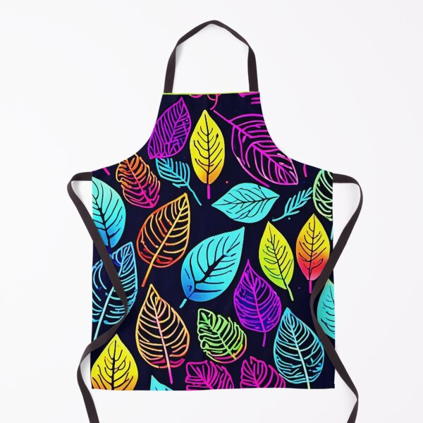 Item preview, Electrifying Nature: Neon Leaves in Mesmerizing Pattern designed and sold by Health And Fitness Posts e-Store.