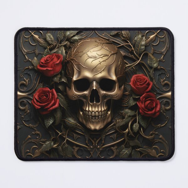 Item preview, Gothic Skull Rose Mug - Dark Elegance designed and sold by PandaTShirtShop.