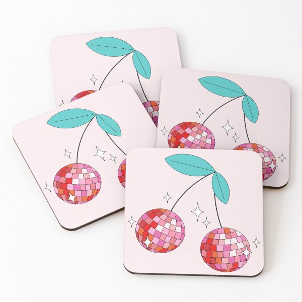 Aperçu de l'œuvre Boule disco cerise créée et vendue par newburyboutique.