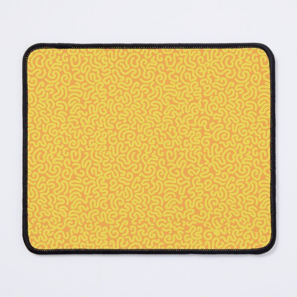 Item preview, Pattern of yellow worm lines designed and sold by colorofmagic.