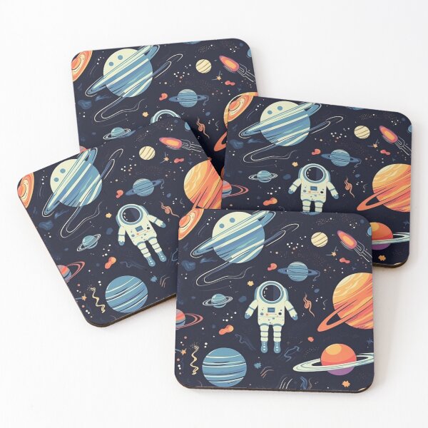 Item preview, Galactic Whimsy: Astronaut Cats and Aliens in Outer Space Adventure designed and sold by griffinequals0c.