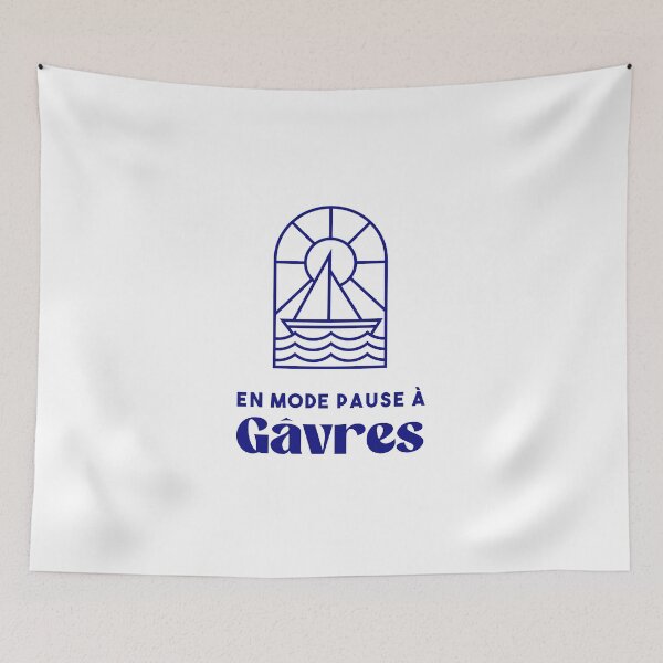 Item preview, Gâvres in pause mode - Brittany Morbihan 56 Sea Holidays Beach designed and sold by Burning Dog.