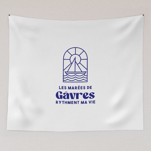 Item preview, Gâvres the tides punctuate my life - Brittany Morbihan 56 Sea Holidays Beach designed and sold by Burning Dog.