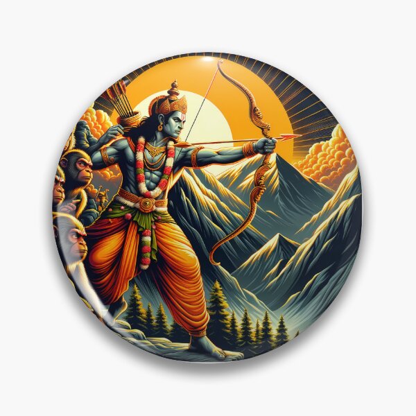 Item preview, Lord Rama's Majestic Stance Against Evil - SoberSips designed and sold by SoberSips.