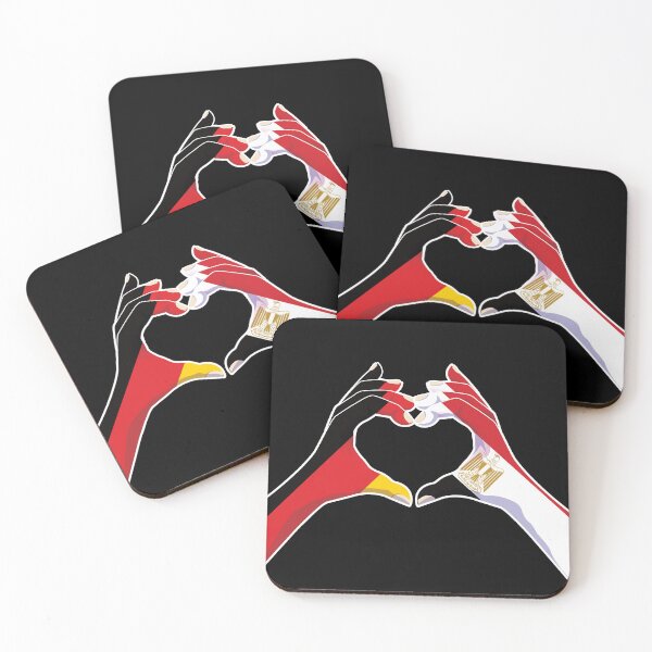 Item preview, Egypt Egyptian Germany German Love Heart Peace designed and sold by FlagX.