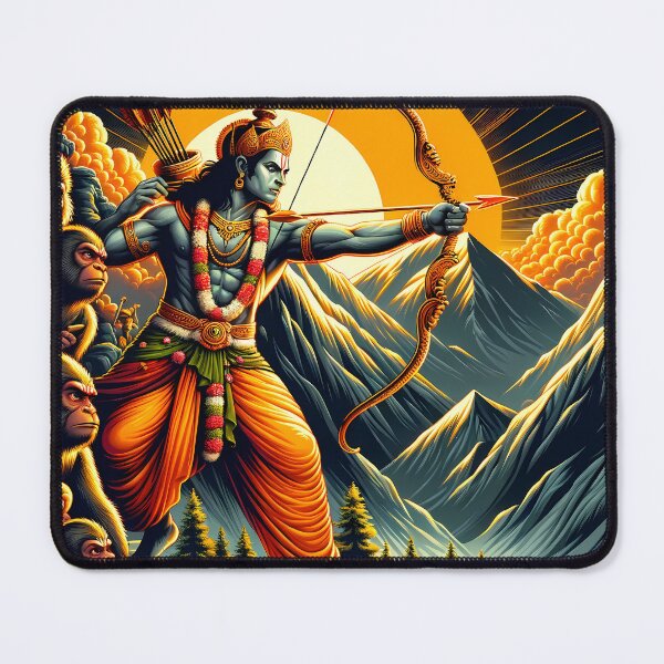 Item preview, Lord Rama's Majestic Stance Against Evil - SoberSips designed and sold by SoberSips.
