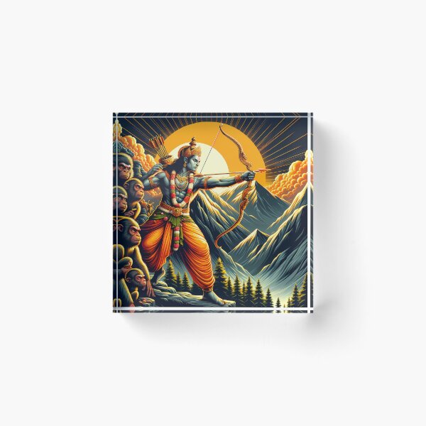 Item preview, Lord Rama's Majestic Stance Against Evil - SoberSips designed and sold by SoberSips.