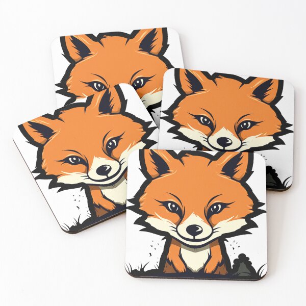 Item preview, Kawaii Fox Adventure: Adorable Cartoon Fox in Nature's Embrace designed and sold by griffinequals0c.