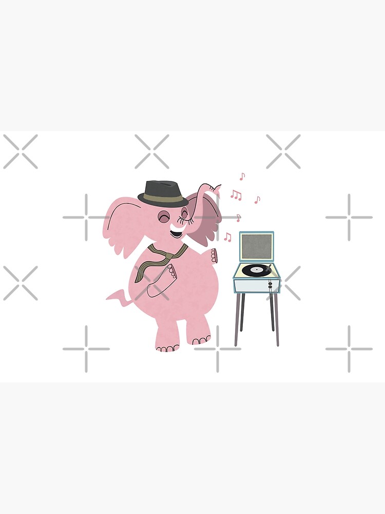 Thumbnail 2 of 2, Laptop Sleeve, Retro Pink Elephant designed and sold by CarlaBaremb.