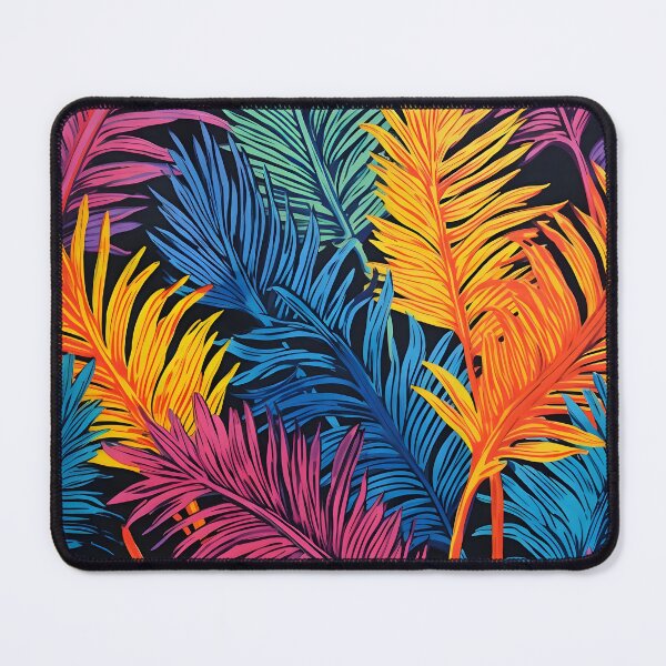 Item preview, Colorful tropical palm fronds print designed and sold by dcrc.
