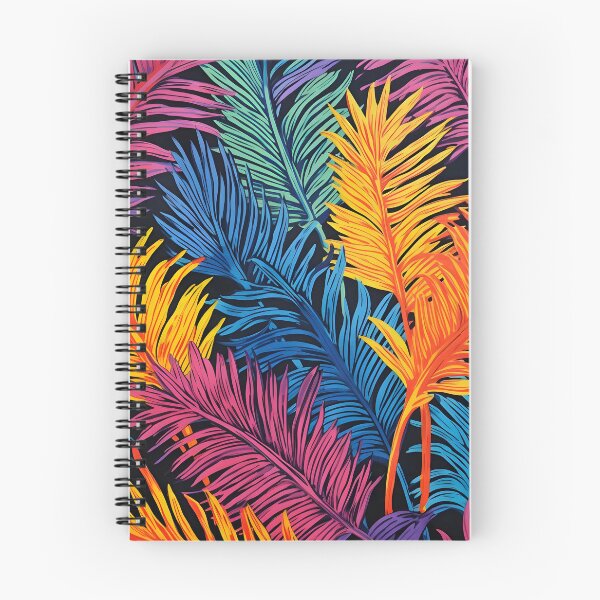 Item preview, Colorful tropical palm fronds print designed and sold by dcrc.