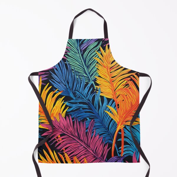 Item preview, Colorful tropical palm fronds print designed and sold by dcrc.