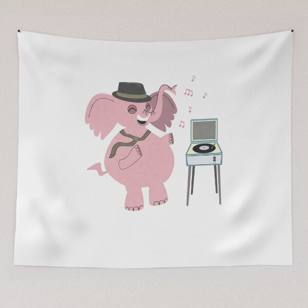 Item preview, Retro Pink Elephant designed and sold by CarlaBaremb.