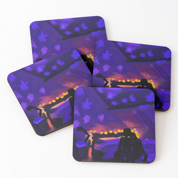 Item preview, cosy purple bedroom with cute lights designed and sold by smikkels.