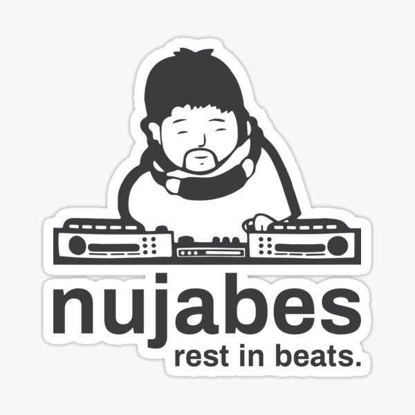 Nujabes reste en battements Sticker