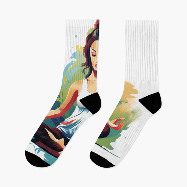 Item preview, woman practicing yoga designed and sold by javierparra.