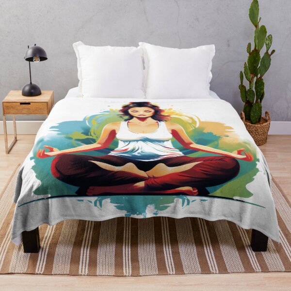 Item preview, woman practicing yoga designed and sold by javierparra.