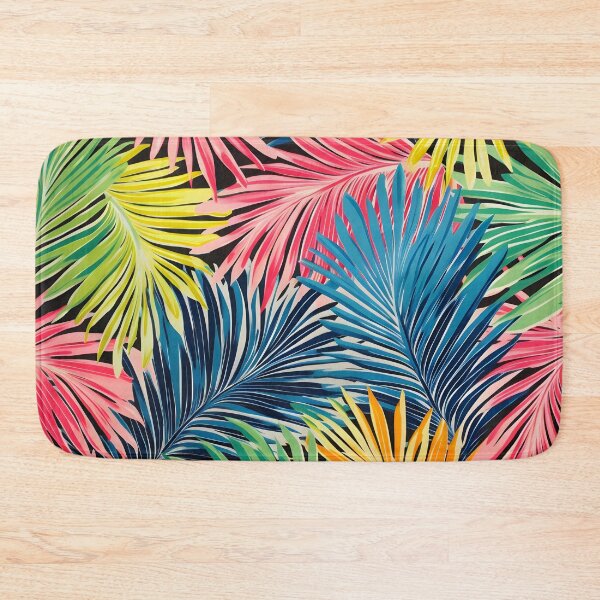Item preview, Colorful tropical palm fronds print designed and sold by dcrc.