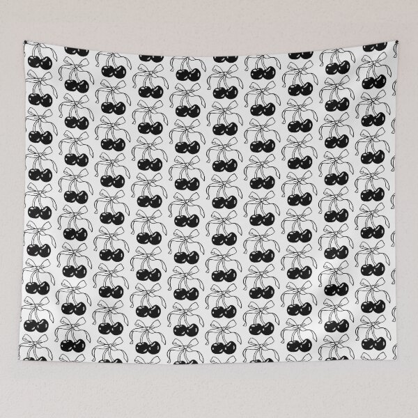 Item preview, coqueta cerezas negras designed and sold by Avril-art.