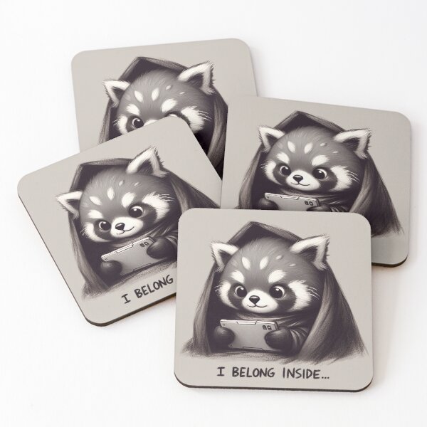 Item preview, Cozy Raccoon Gamer - Indoor Comfort designed and sold by RuyaFab.