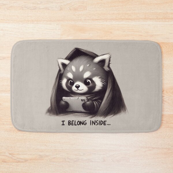 Item preview, Cozy Raccoon Gamer - Indoor Comfort designed and sold by RuyaFab.